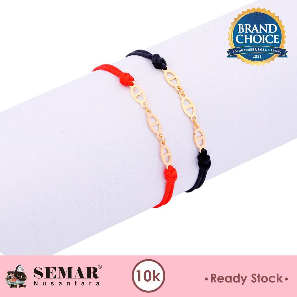 Jual Gelang Tali Emas Three Pavla Gold 10K Semar Nusantara