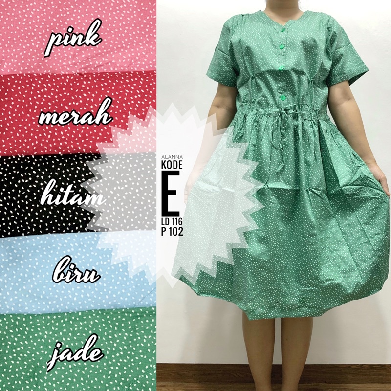 Jual Daster | Dress ALANNA tali serut katun jepang ori TOKAI pretty ...