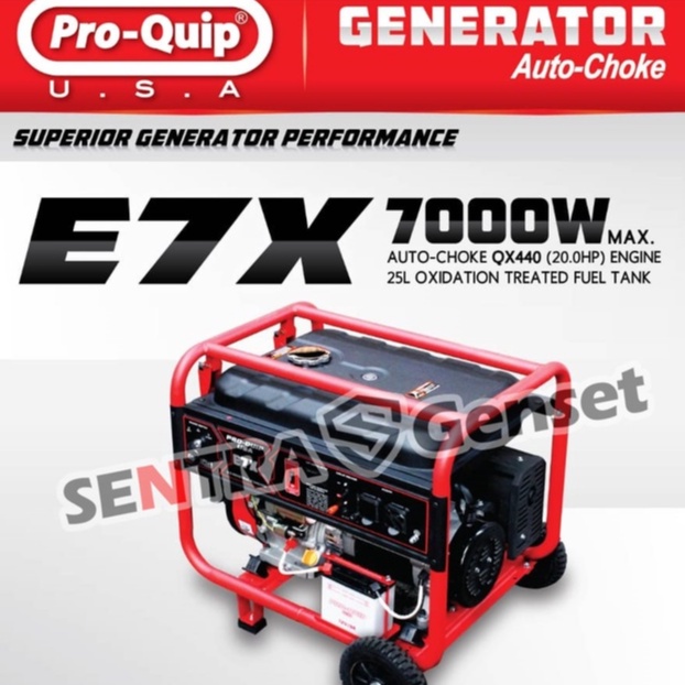 Jual Genset 7000 Watt Proquip auto choke E7X | Shopee Indonesia