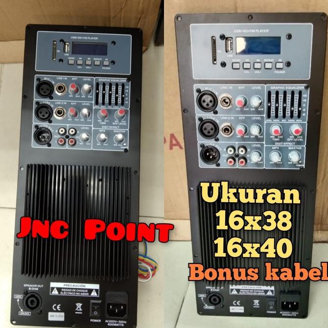 Jual mesin speaker aktif/power kit aktif IMPORT 6001000 watt 16x38