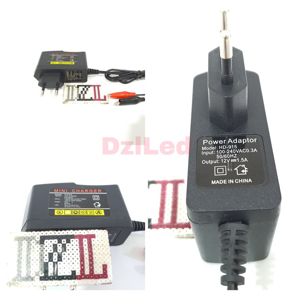 Jual ADAPTOR CHARGER AKI ACCU 12V ADAPTOR TESTER CAS | Shopee Indonesia