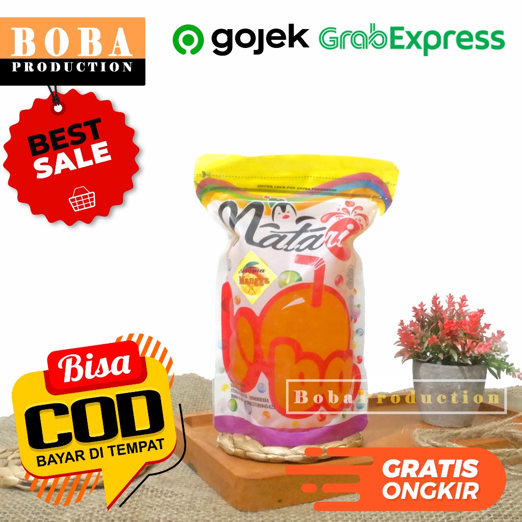 Jual Popping Boba Mango 500gr Boba Pecah di Mulut Supplier Topping