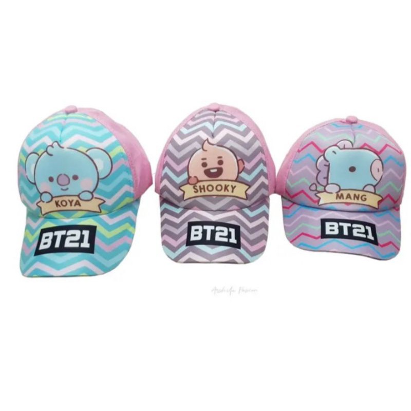 Jual Topi Anak Sablon BTS Karakter K-Pop Usia 3-10 Tahun | Shopee Indonesia