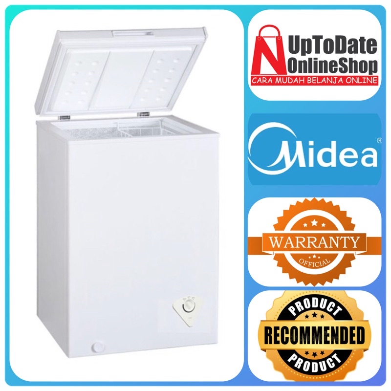 Jual MIDEA CHEST FREEZER HS-129C HS 129C 129C FREEZER BOX 100L SUPER ...