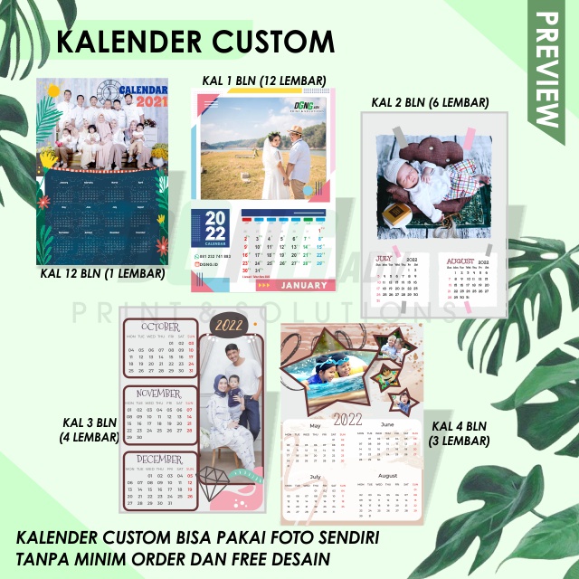 Jual Kalender Dinding Custom 2024 Shopee Indonesia 6538