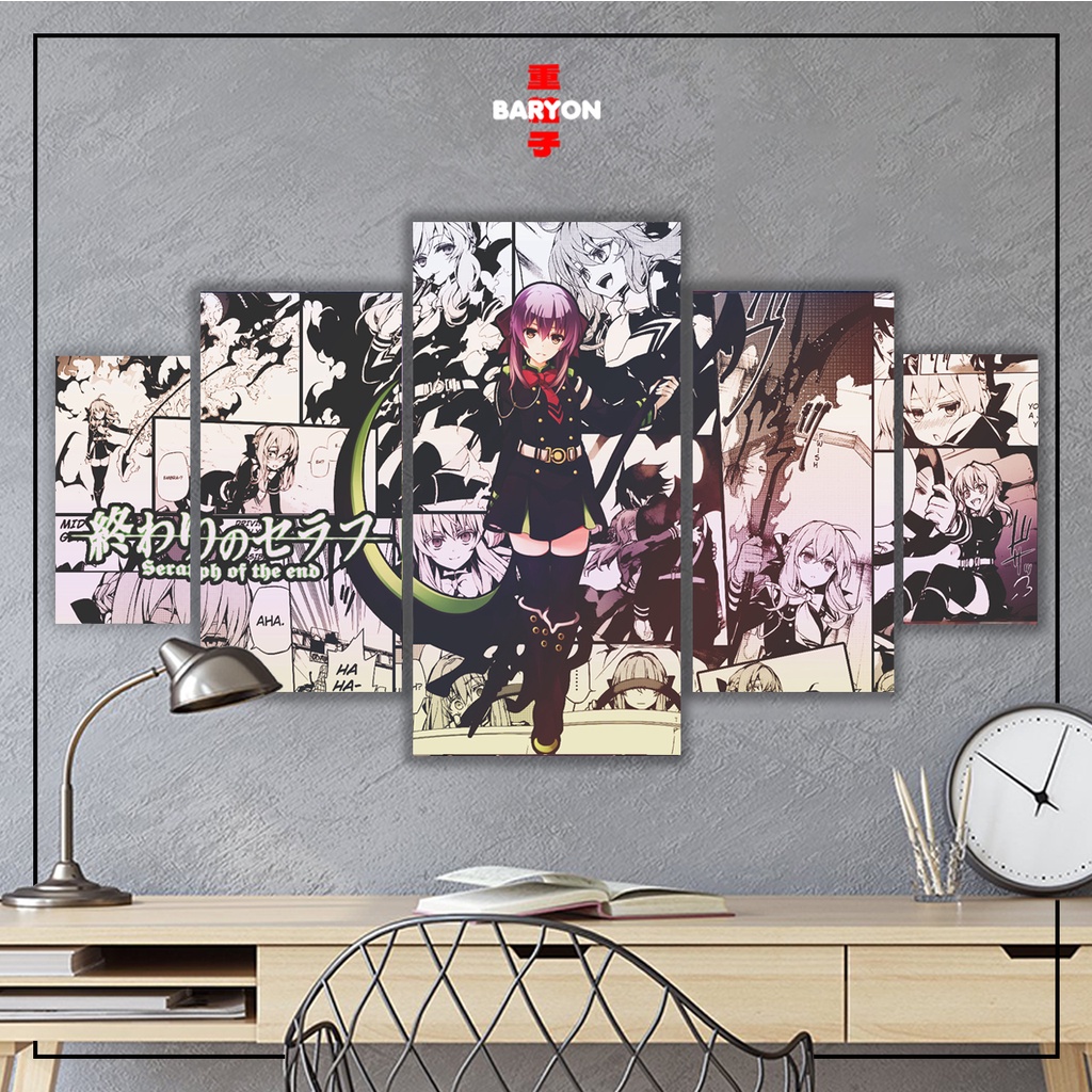 Jual BARYON Hiasan Dinding OWARI NO SERAPH SHINOA 1 Set Wall Decor ...