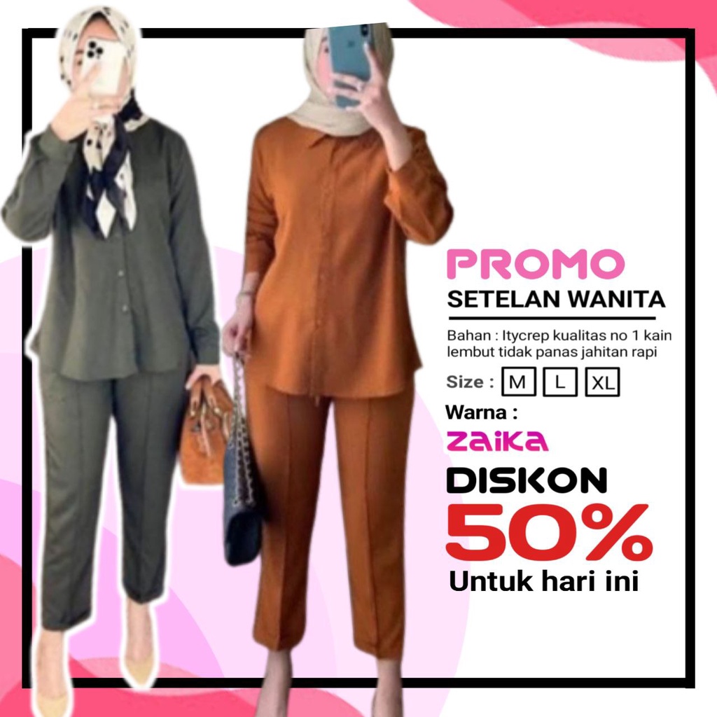 Jual One Set Outfit Wanita Kekinian Ootd Wanita Set Terbaru Kekinian Korean Style Polos Kerja