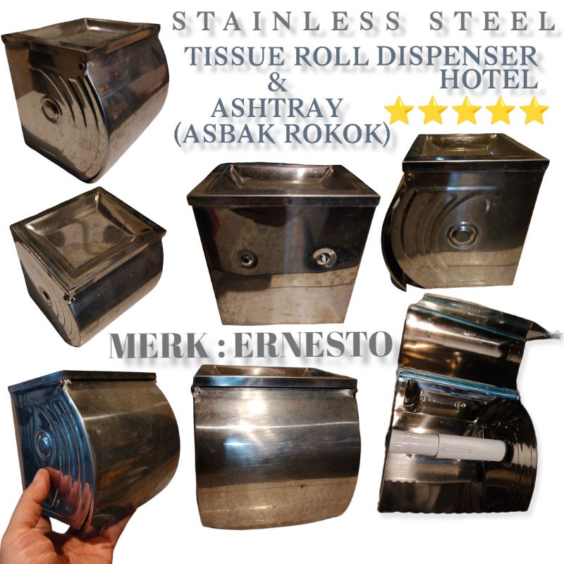 Jual ERNESTO//TISSUE ROLL DISPENSER//STAINLESS STELL//ROLL TISSUE ...