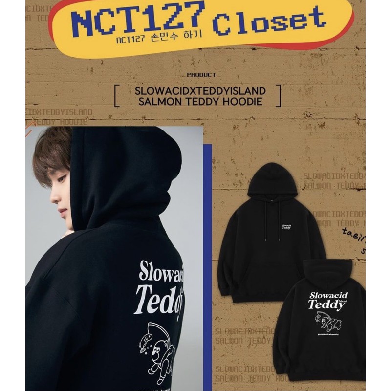 Clothing Jaehyun Slowacid Hoodie Nct NCT] Slow Acid X Teddy Island