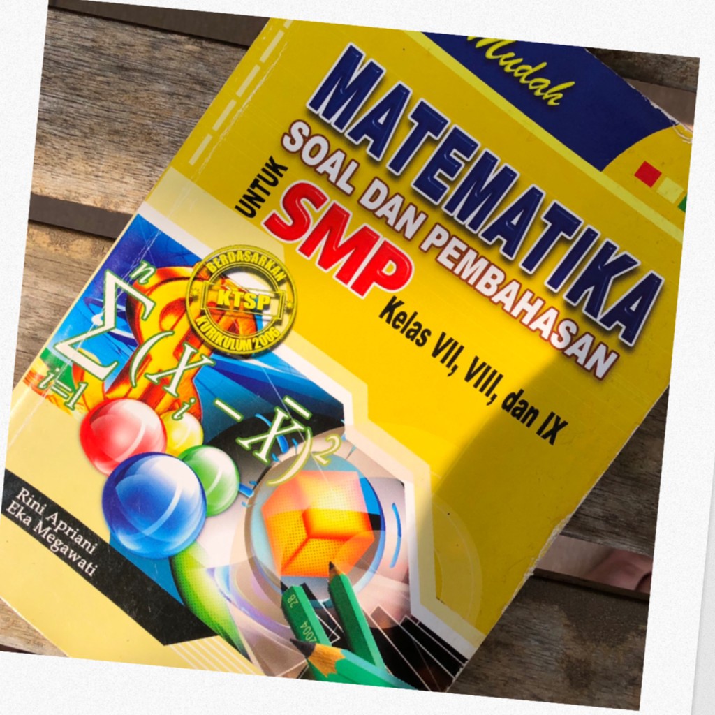 Jual BUKU LATIHAN SOAL DAN RUMUS MATEMATIKA UNTUK SMP KELAS (PRELOVED ...