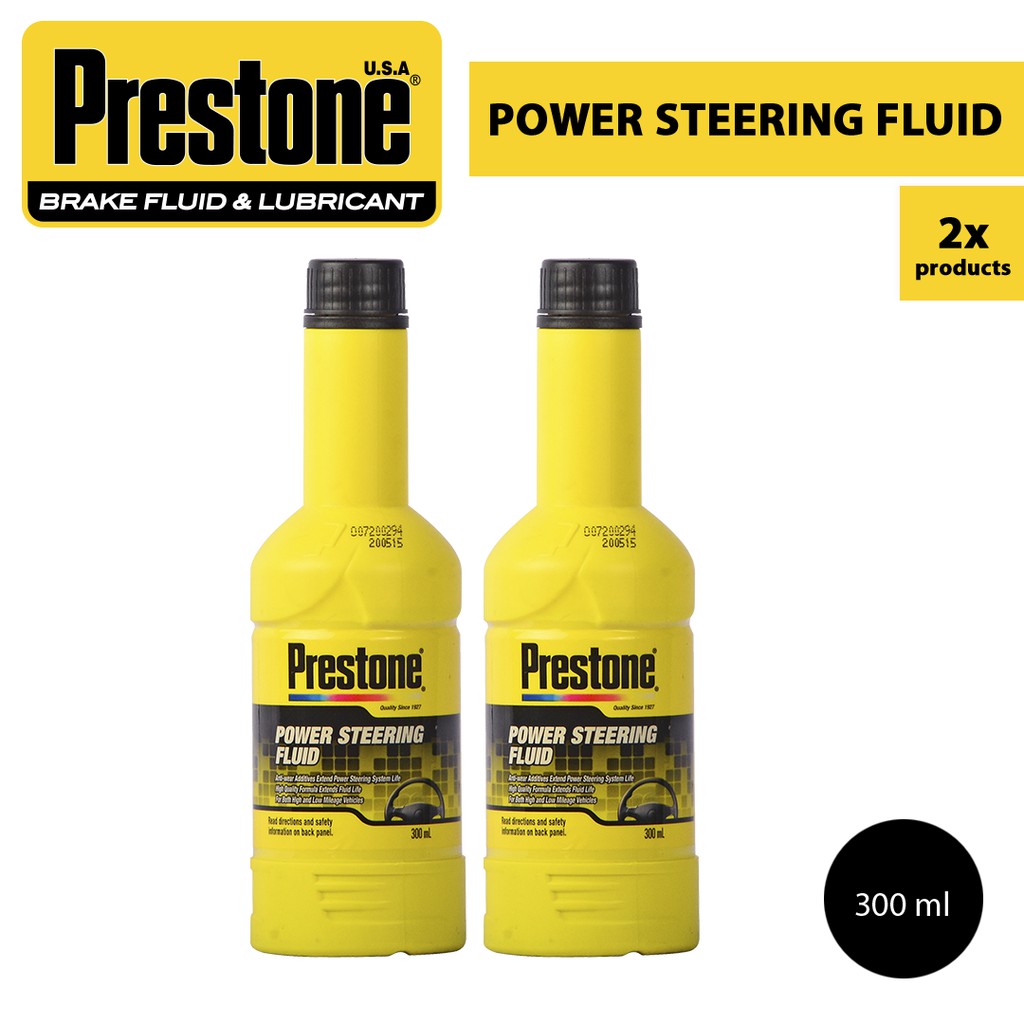 Jual Prestone Power Steering Fluid Red 300ml Twin Pack Shopee Indonesia