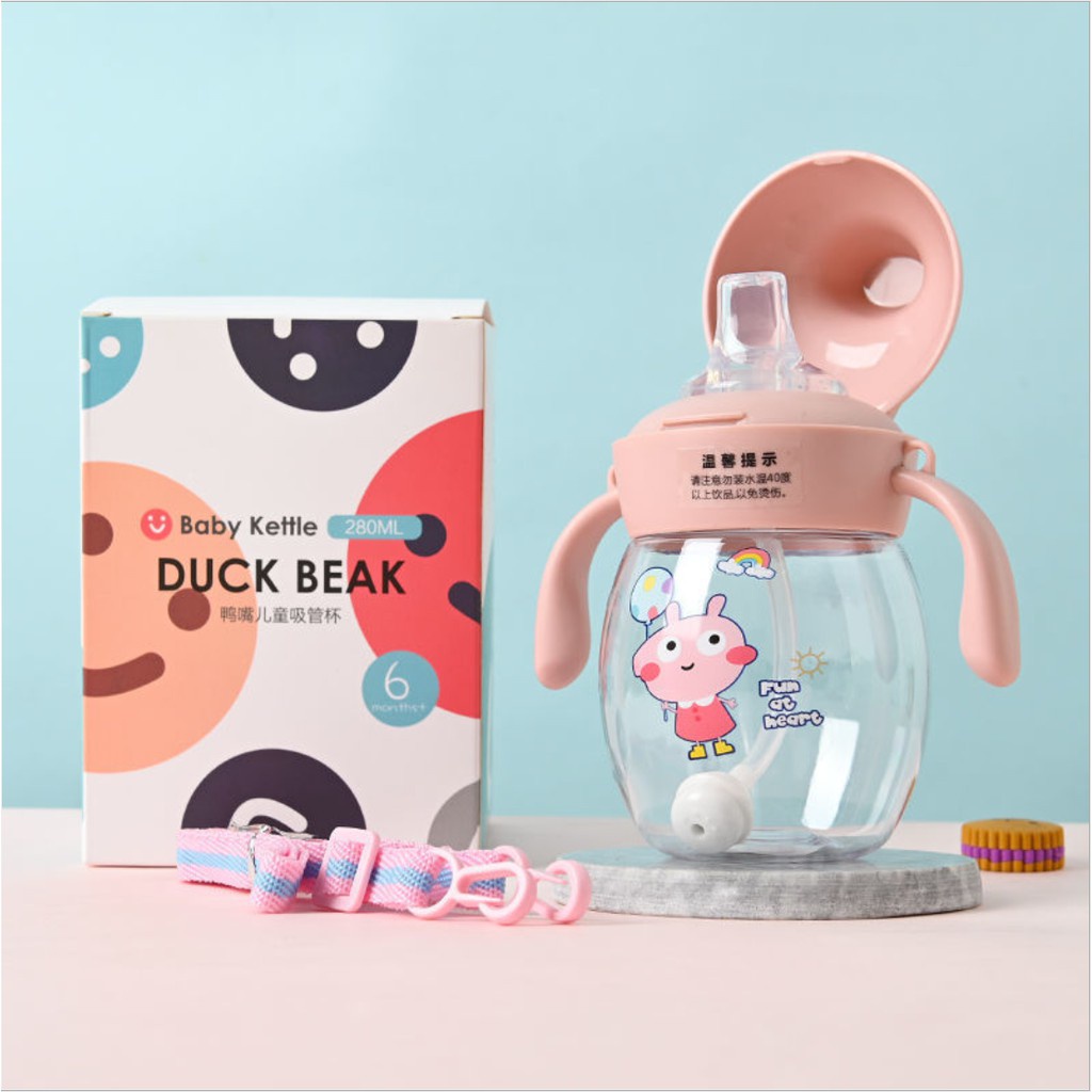 Jual Botol Minum Bayi 280ML / Botol Minum Baby Kettle Duck Beak