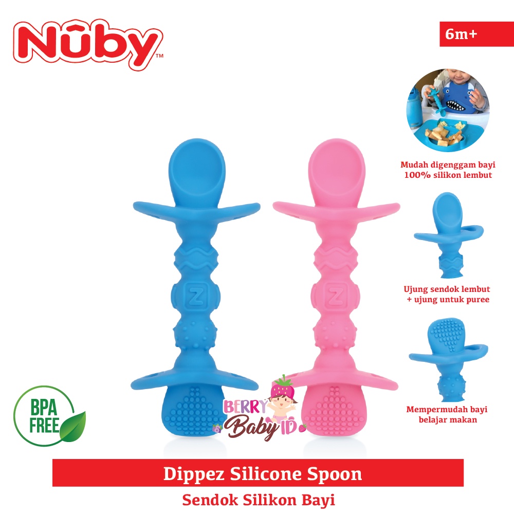 Silicone Dipeez Baby Feeding Spoon