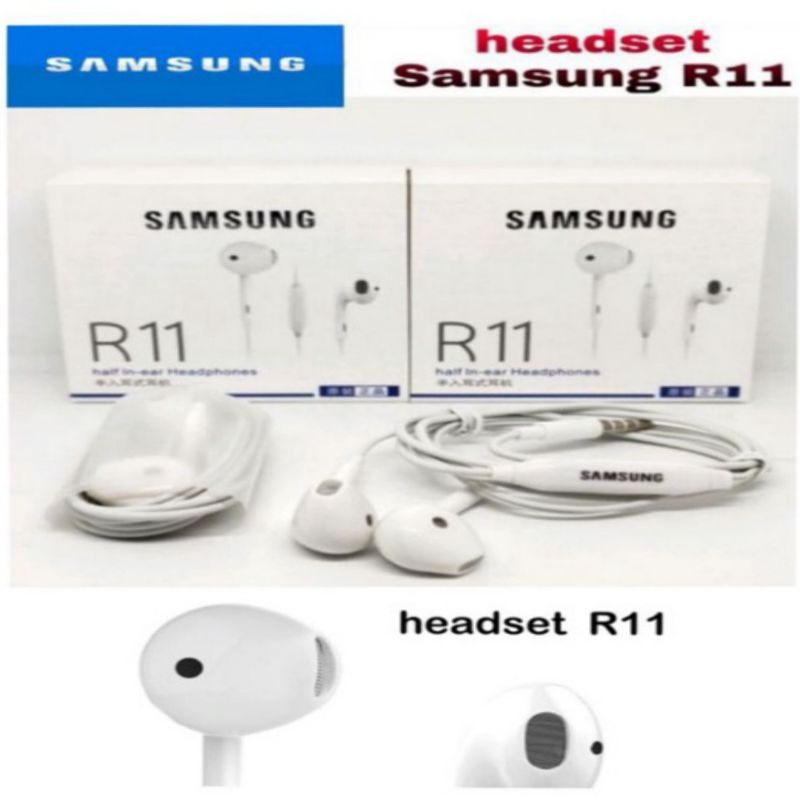 Jual Headset samsung R11 origina headset R11 Super Bass | Shopee Indonesia