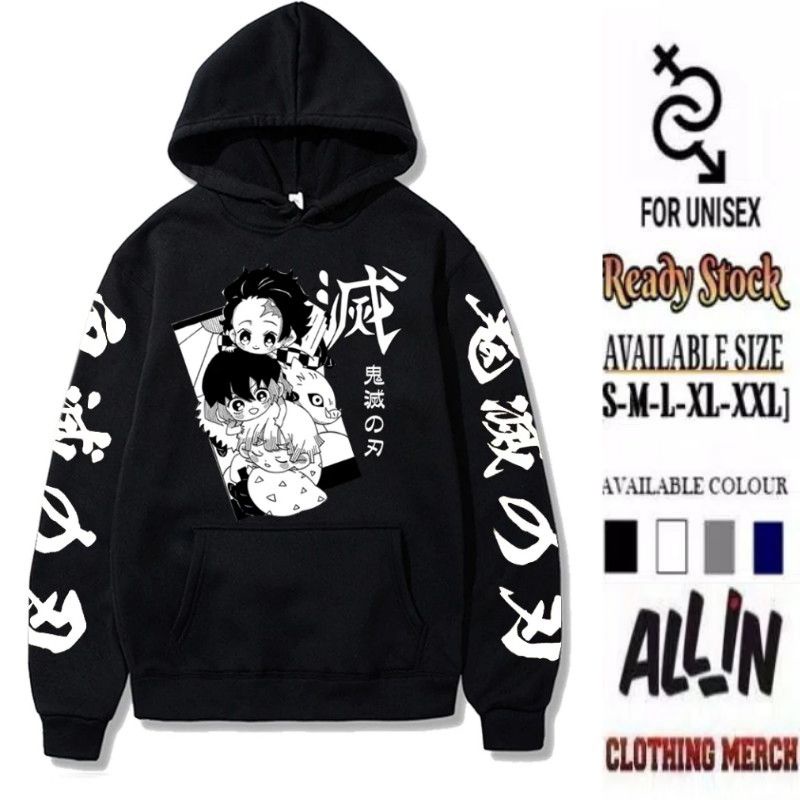 Jual HOODIE MANGA JEPANG DEMON SLAYER KIMETSU NO YAIBA KARAKTER TANJIRO