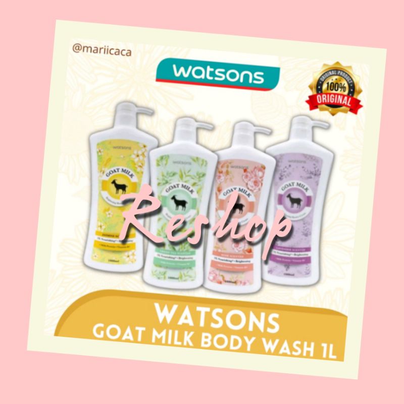 Jual watsons goat milk body wash 1000ml Shopee Indonesia