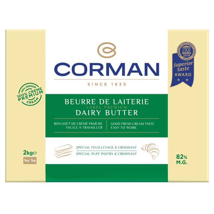 Jual CORMAN Dairy Butter Sheet 2 Kg Shopee Indonesia