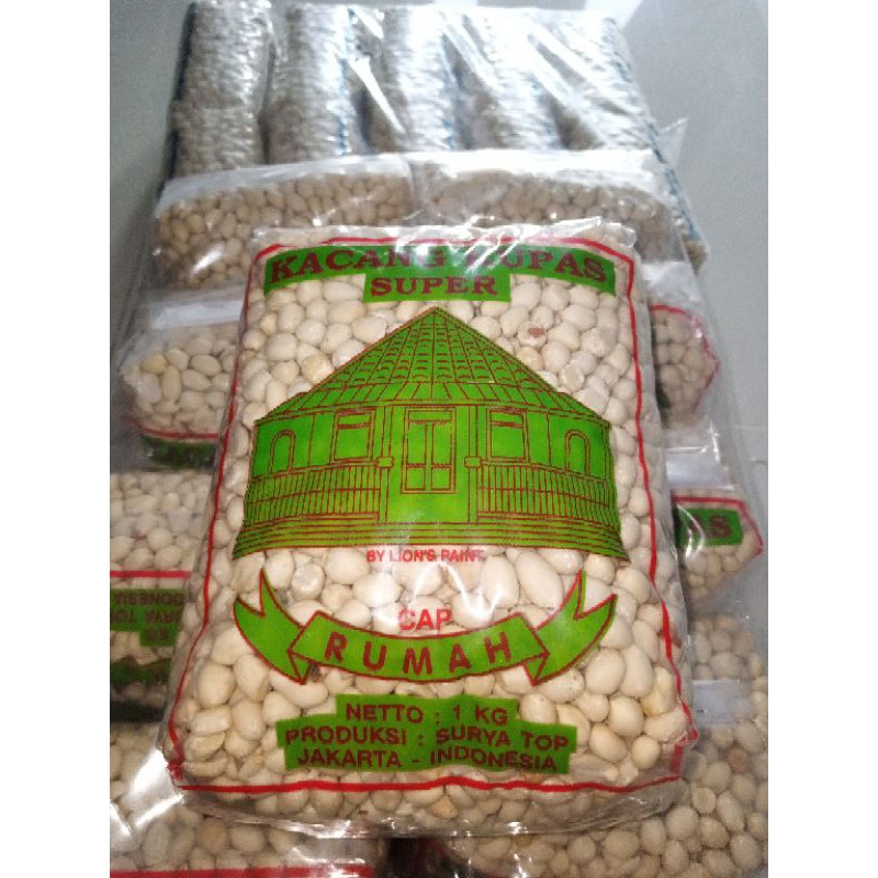 Jual Cap Rumah 1kg kacang tanah kupas kecil manis | Shopee Indonesia