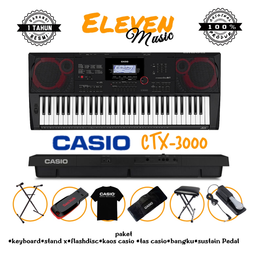 Jual Keyboard Casio Ctx3000 Ct X3000 Ctx 3000 Shopee Indonesia