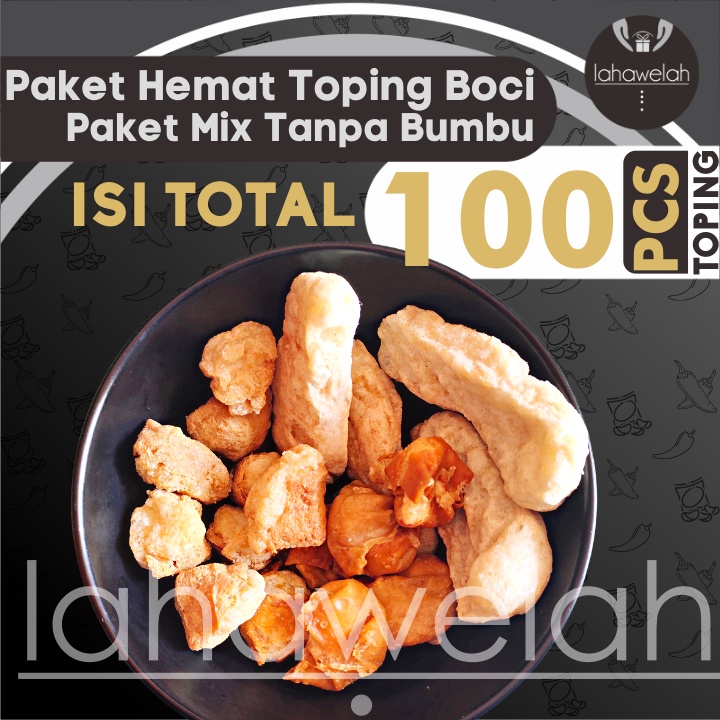 Jual Cuanki Paket Mix Total 100pcs Berisi Lidah Siomay Tahu Atau