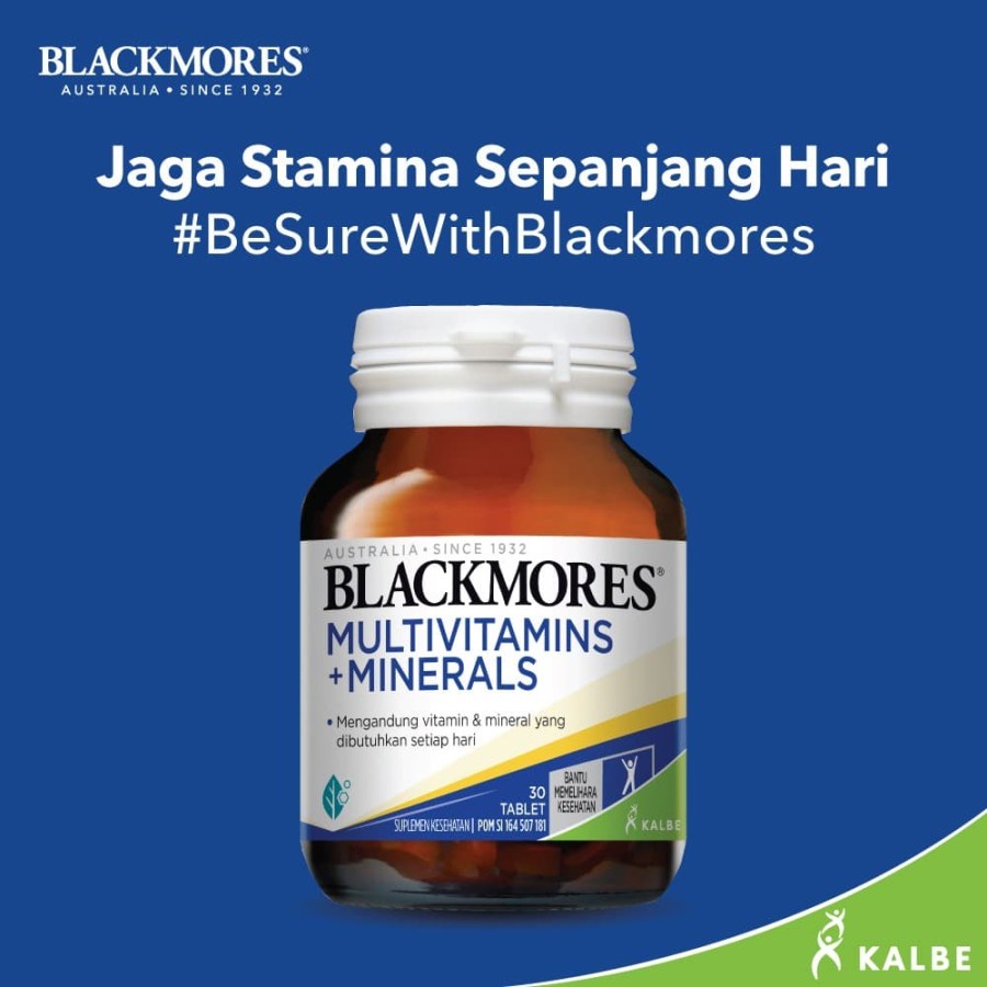 Jual Blackmores Multivitamins + Minerals isi 30 Kapsul Original ...