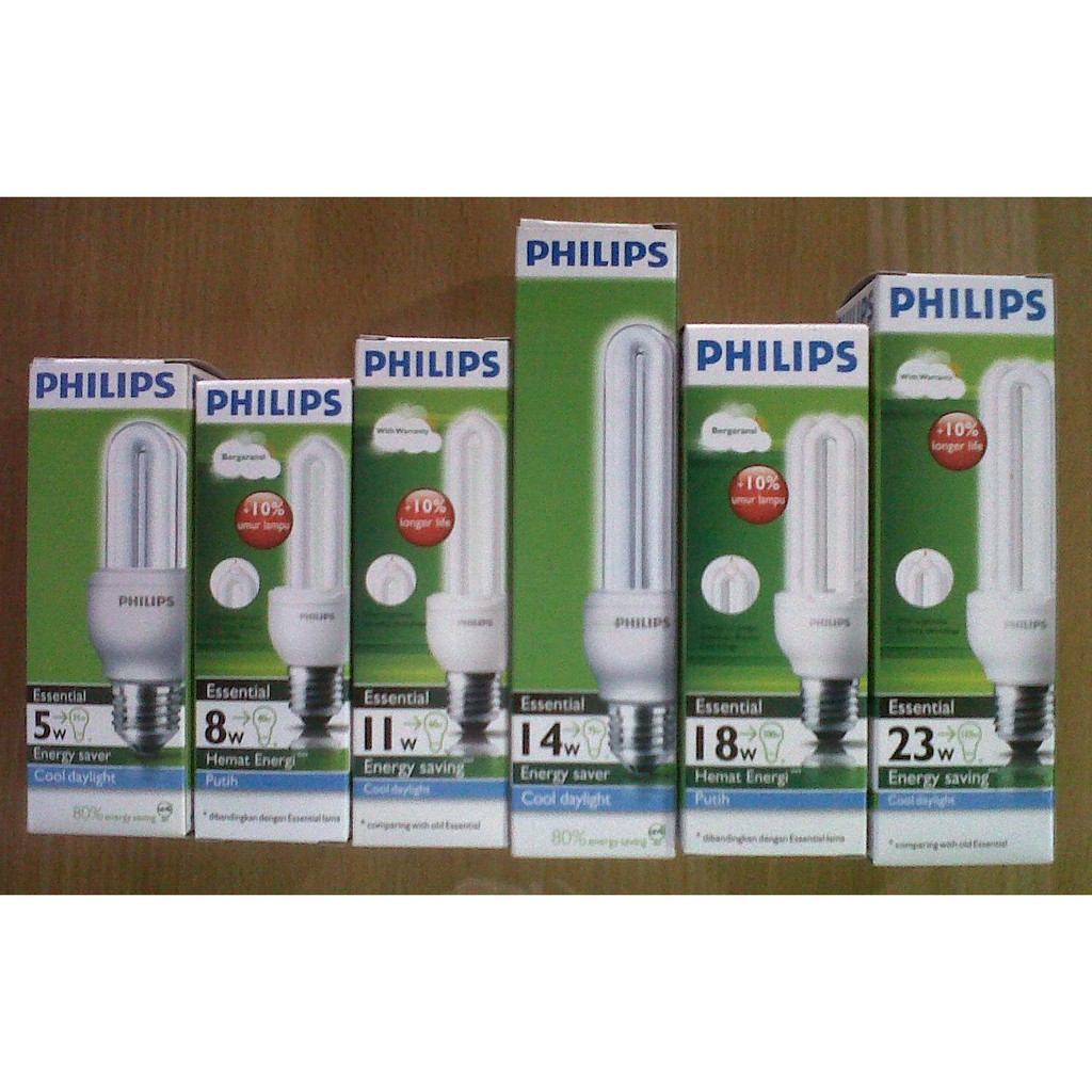 Jual Bohlam PHILIPS ESSENTIAL / Lampu PHILIPS ESSENTIAL / Lampu PLC ...