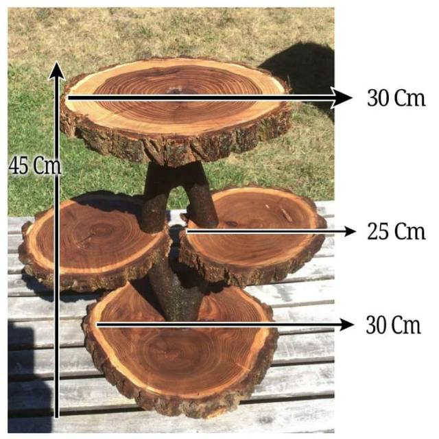 Jual Modern Rustic Cake Stand Diamonds shape Pie Stand wedding party ...