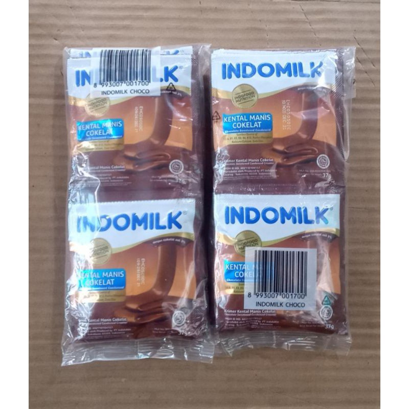 Jual Susu Kental Manis Indomilk Coklat Vanilla 1 Renceng 37gr X 6