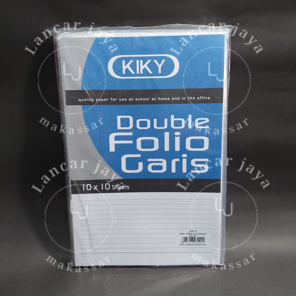 Jual Kertas Double Folio Garis Kiky Per Pak Isi 10 Lembar Shopee