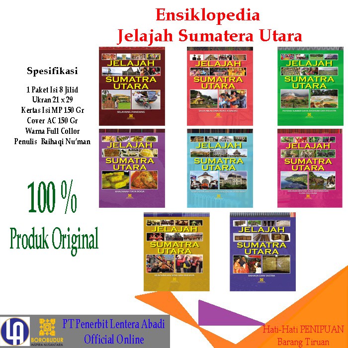 Jual Ensiklopedia Jelajah Sumatera Utara - 1 Paket Isi 8 Jilid | Shopee ...