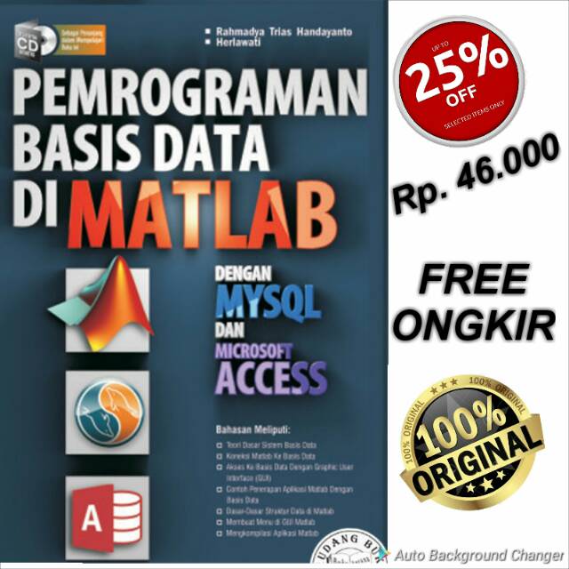Jual Buku Pemrograman Basis Data Di Matlab Dengan Mysql Dan Acces Shopee Indonesia 0202