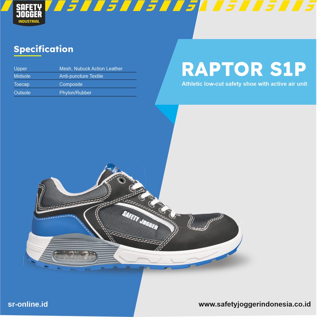 Jual Sepatu Safety Jogger RAPTOR S1P SRC METAL FREE Shopee Indonesia