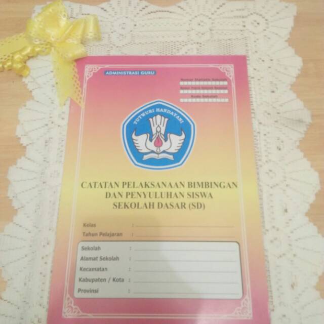 Jual Buku Catatan Pelaksanaan Bimbingan Dan Penyuluhan Siswa SD ...