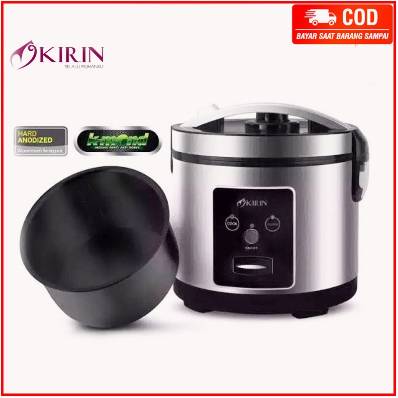 Jual Rice Cooker In Kirin Krc Kapasitas Liter Hitam Shopee