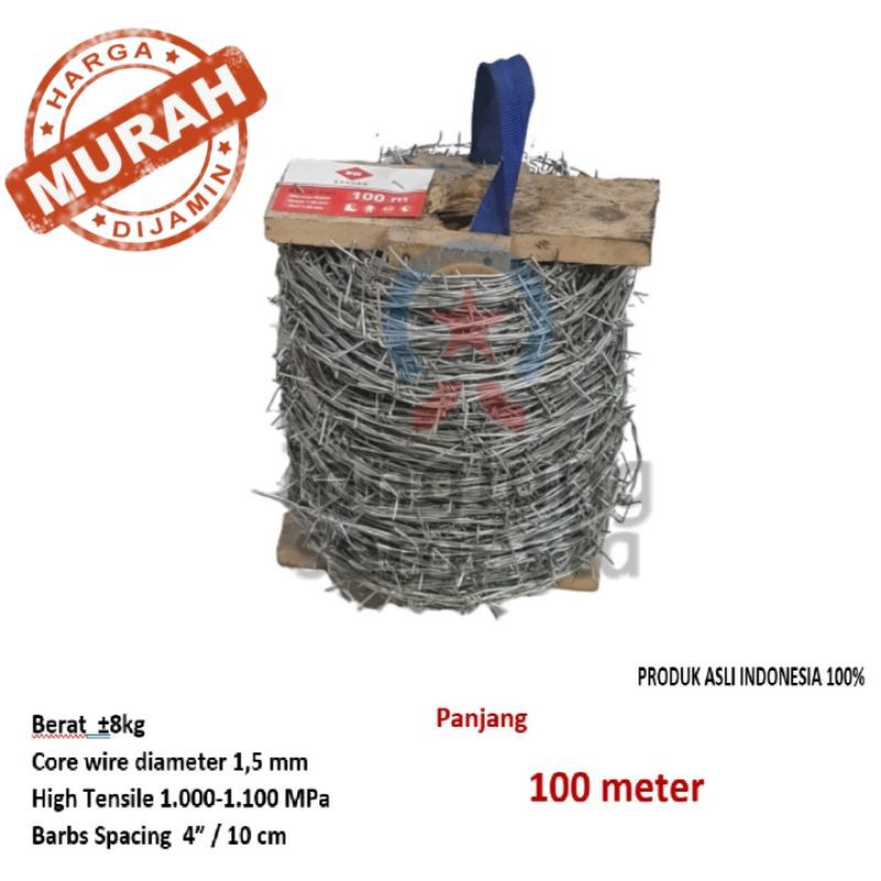 Jual Kawat Duri 100 Meter 8 Kg Barb Wire 100 Meter Barbed Wire 100 M Kawat Duri Murah 4658