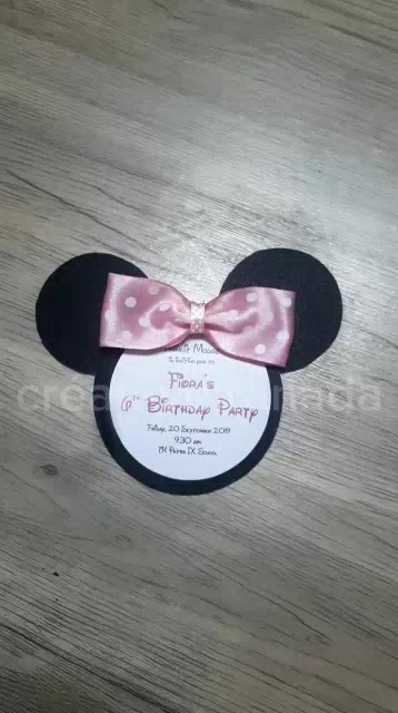 Jual Undangan Ulang Tahun Anak - Minnie Mouse | Shopee Indonesia