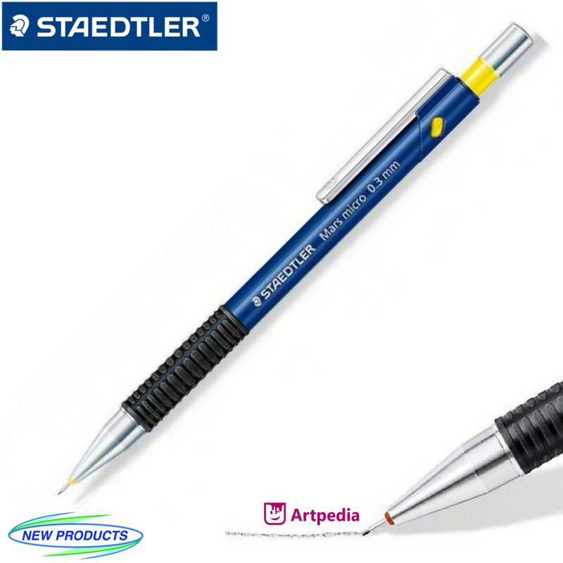 Staedtler Mars Micro 775 (confezione Da 3) – Portamine Automatico 0.7 Mm, Impugnatura Soft, Colore Blu - 3