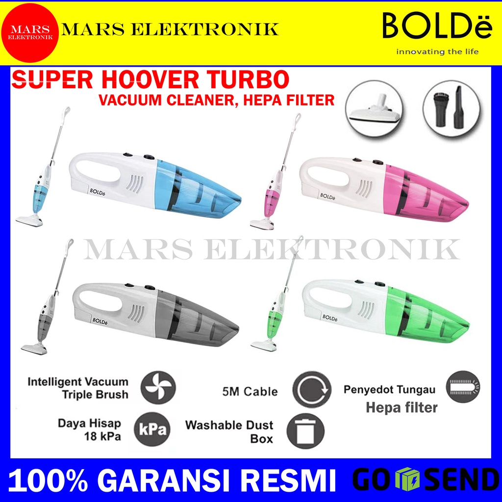 Jual VACUUM CLEANER BOLDE SUPER HOOVER TURBO HEPA FILTER ANTI