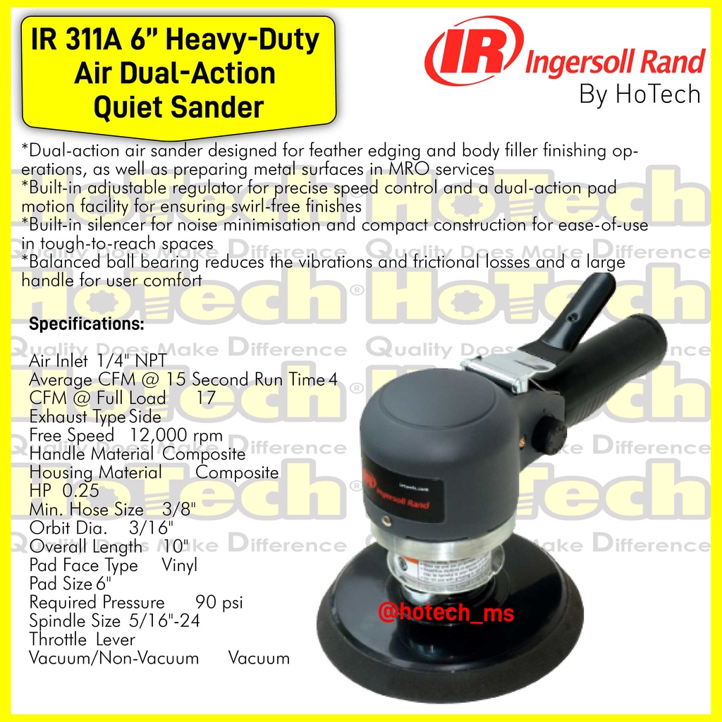 Lot D'outils Pneumatiques Ingersoll Rand : Ponceuse 311A + Agrafeuse Prime Air + Cliquet 3/8