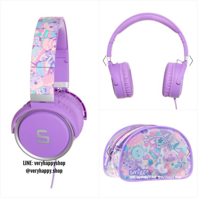 Jual Smiggle Flashy Headphones headset earphones purple ungu unicorn Shopee Indonesia