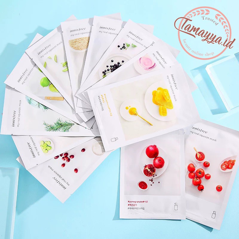 Jual INNISFREE Squeeze Mask - Masker Wajah Korea / Korean Sheet Mask ...
