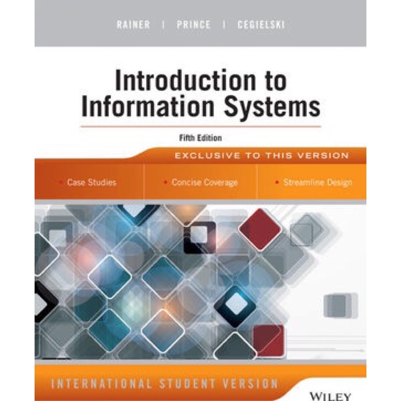 Jual Buku Introduction To Information Systems Fifth Edition - Rainer ...