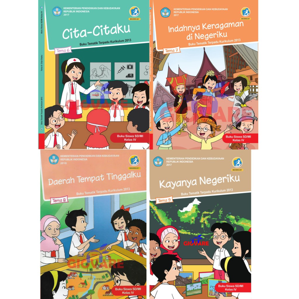 Jual BUKU KELAS 4 TEMA 1 2 3 4 5 6 7 8 KURIKULUM 2013 KEMENDIKBUD ...