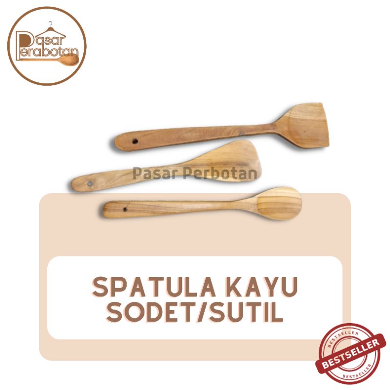 Jual Spatula Kayu Sodet Sutil Murah Shopee Indonesia