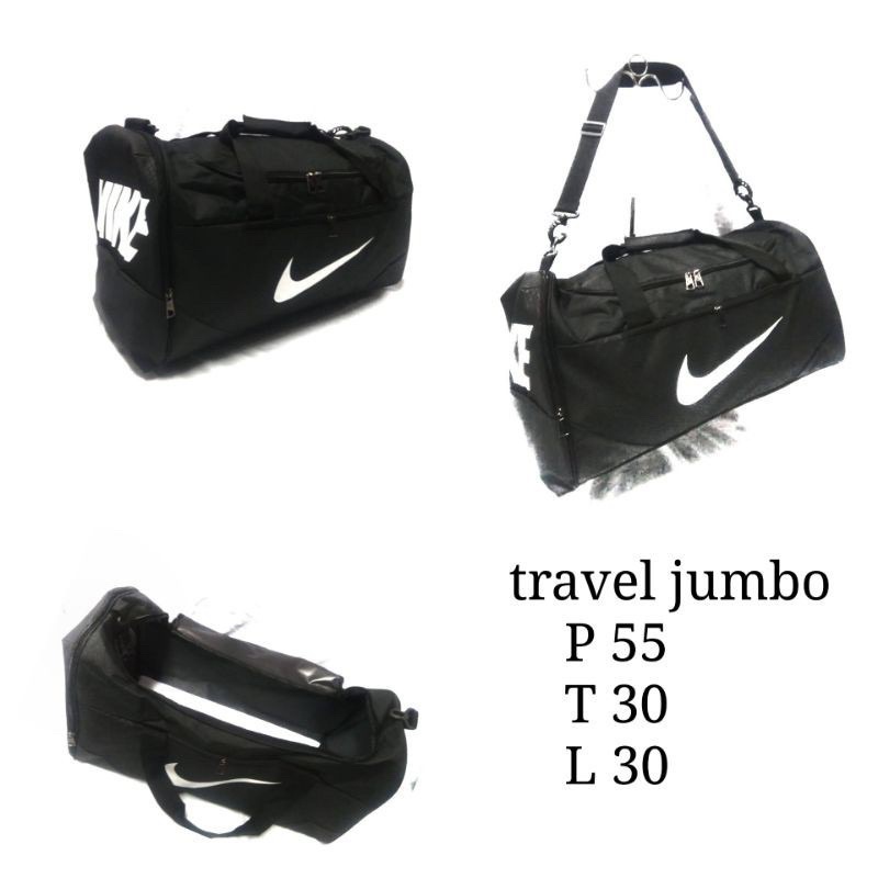Jual travel jumbo big size duffle bag tas gym travel slempang Shopee