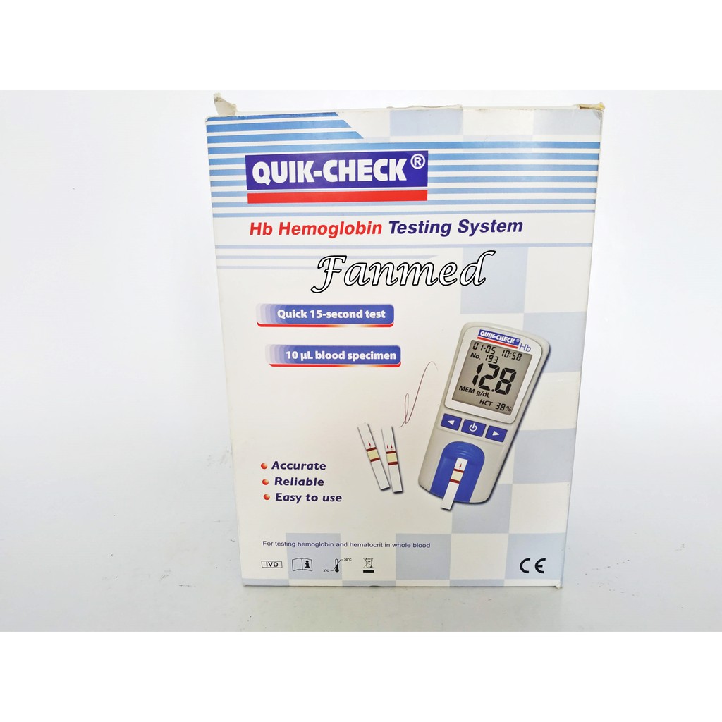 Jual Alat Cek Up Tes Test Hemoglobin Hb Quik Check Cek Testing System