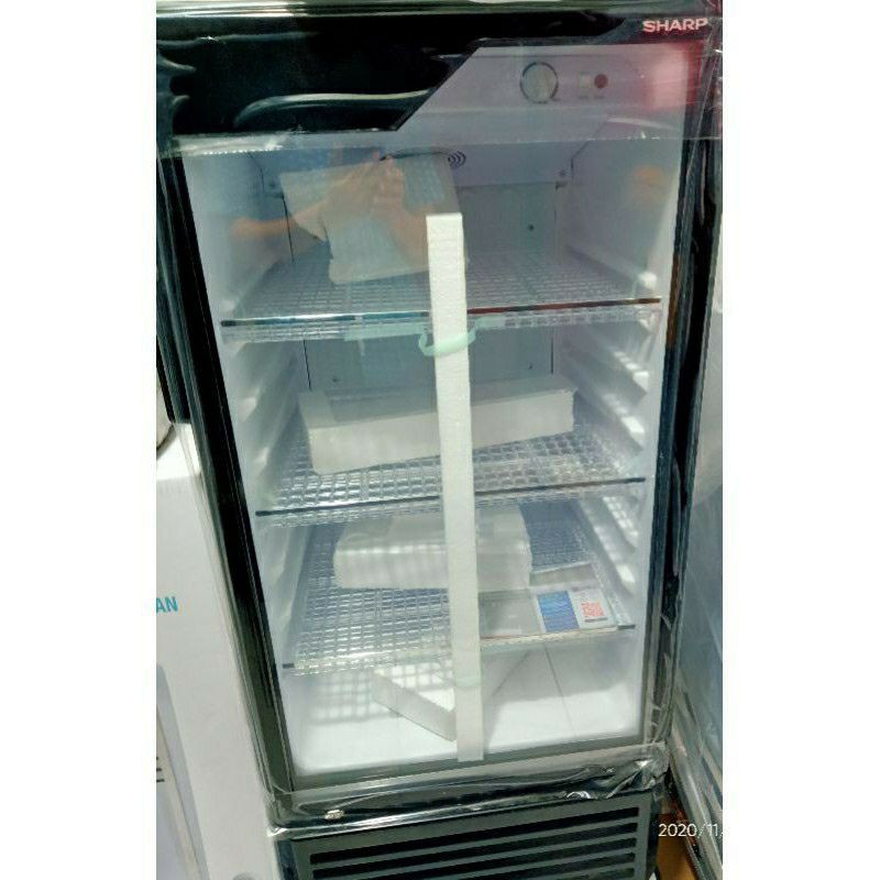 Jual SHARP SCH 170 FS / SHOW CASE 150 LITER / DOUBLE GLASS DOOR ...