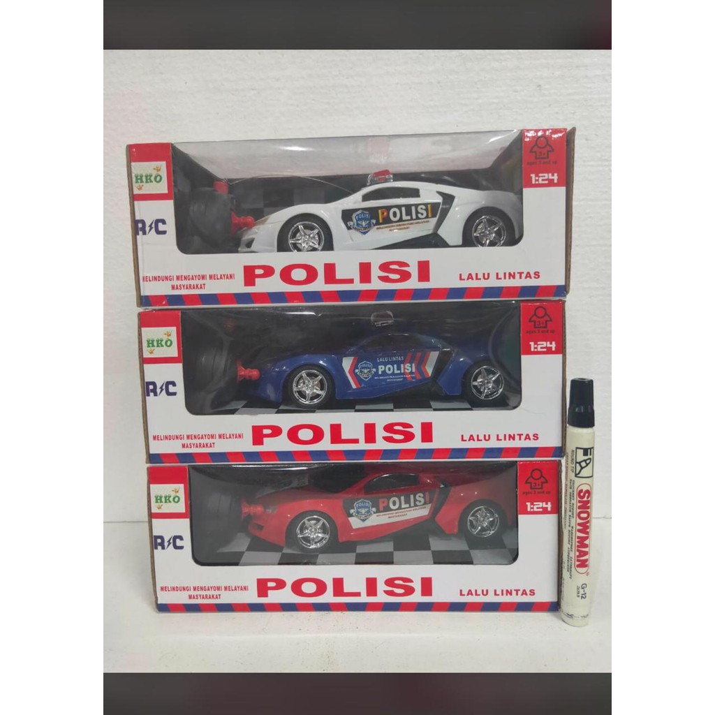 Jual Mainan remote control RC mobil polisi police car lalu lintas 1:24 ...