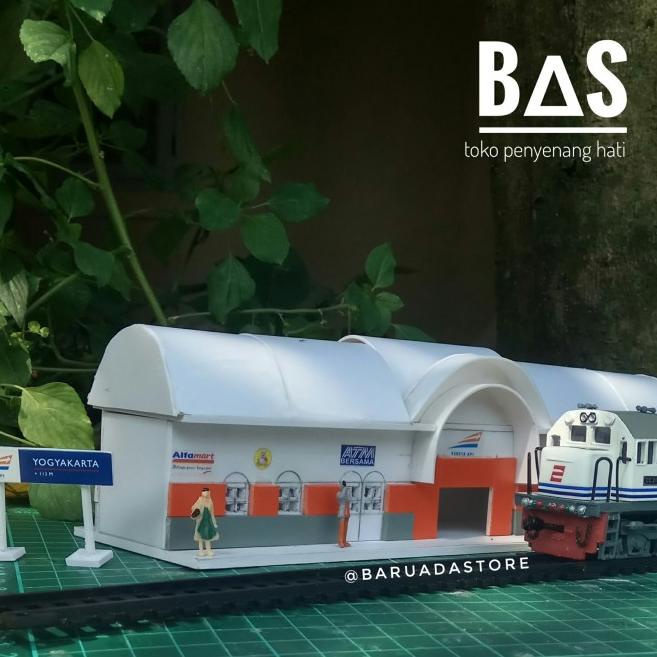 Jual Miniatur Stasiun Kereta Api Indonesia Kereta KRL 8CM BI Ready