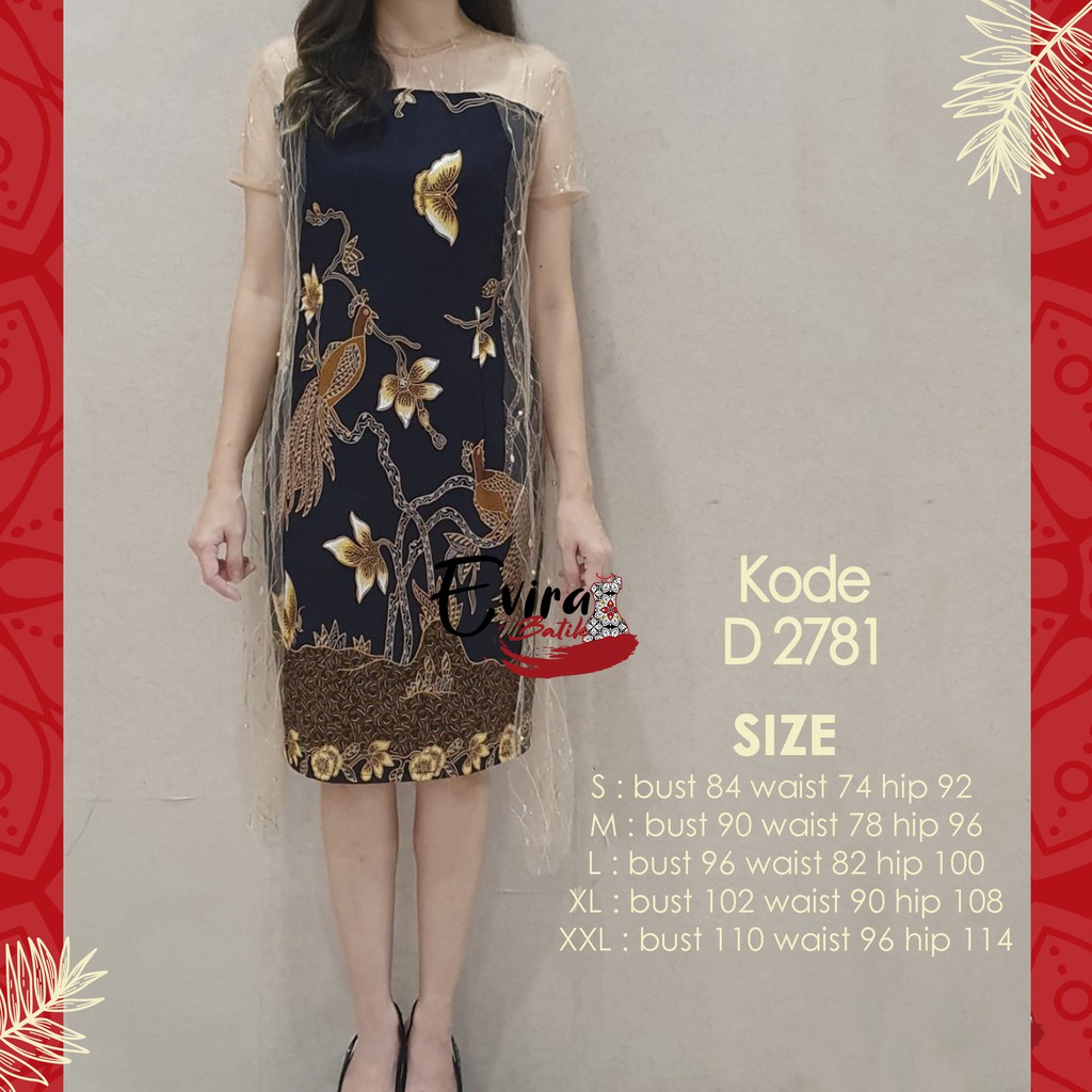 Dress batik shop simple elegant